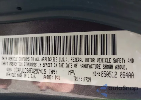 2014 Jeep Cherokee Latitude from USA, damaged, VIN 1C4PJLCS0EW297415